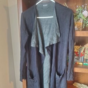 Guess Black Open Front Jacket